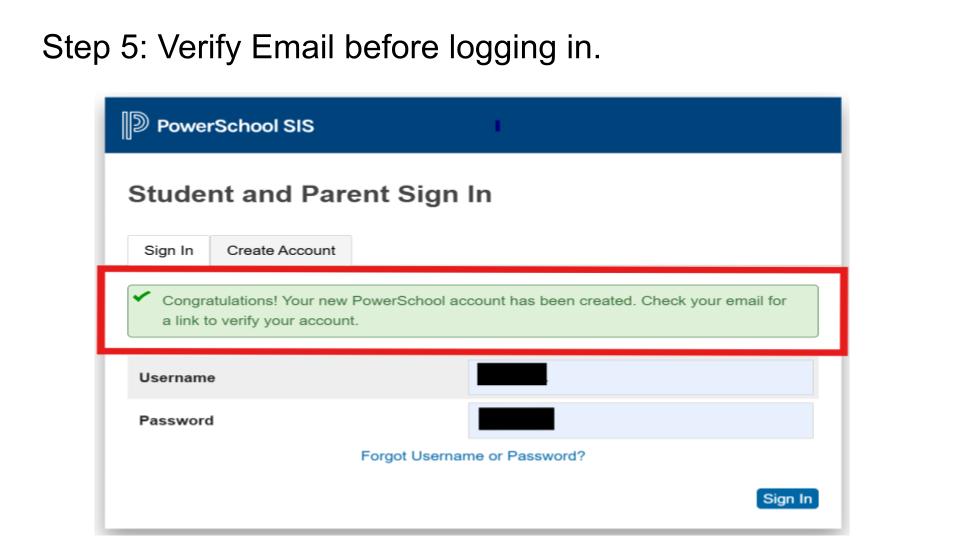 Verify email